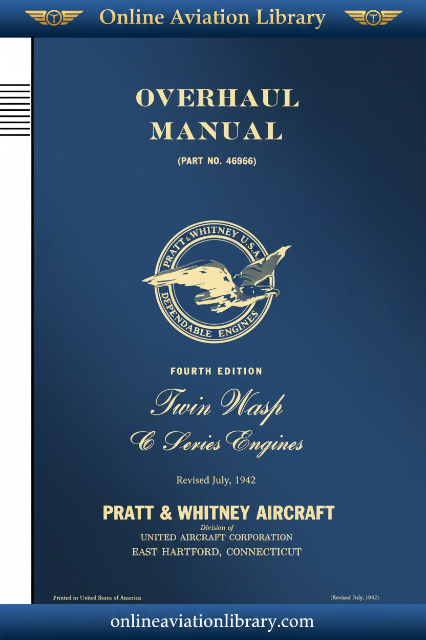 Twin Wasp C Overhaul Manual Cover