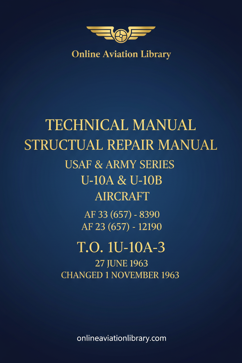 U-10A & U-10B Structural Repair Manual Standard Cover Page