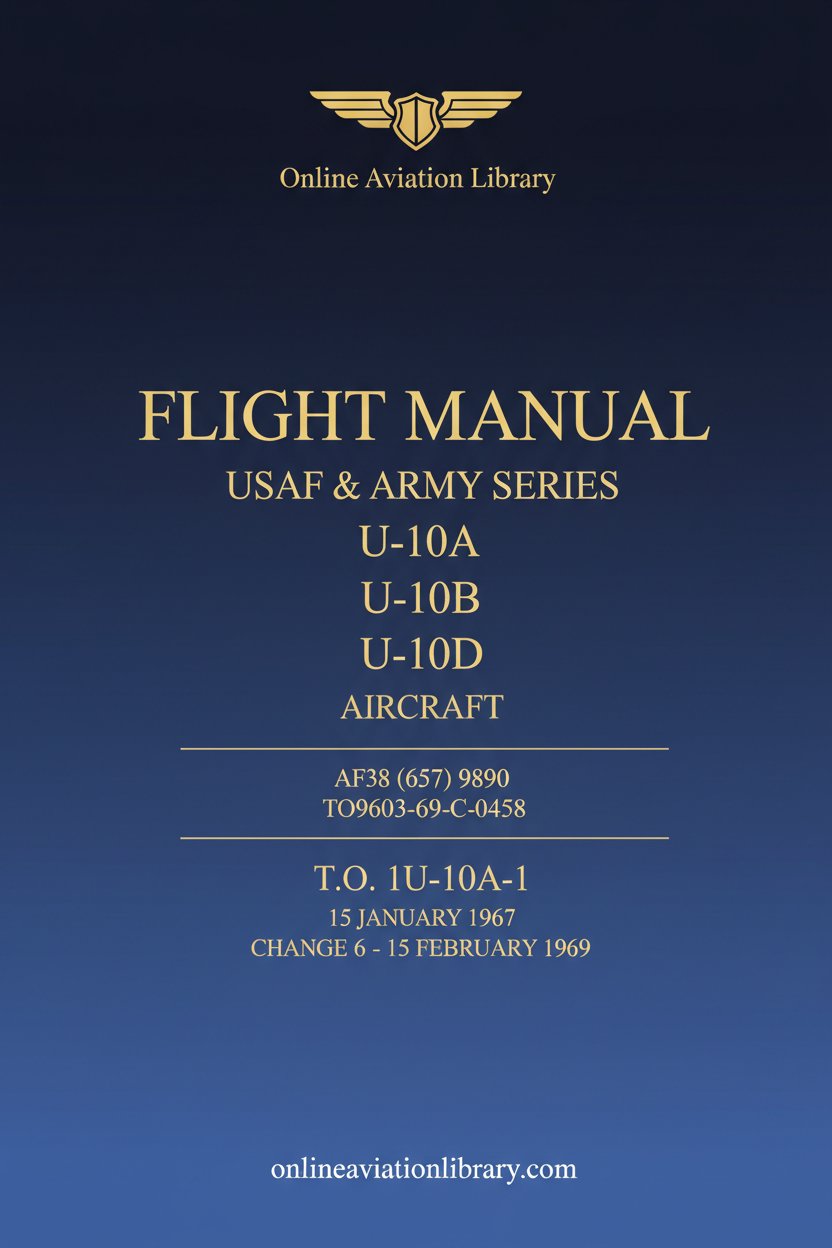 U-10A/U-10B/U-10D Flight Manual Standard Cover Page