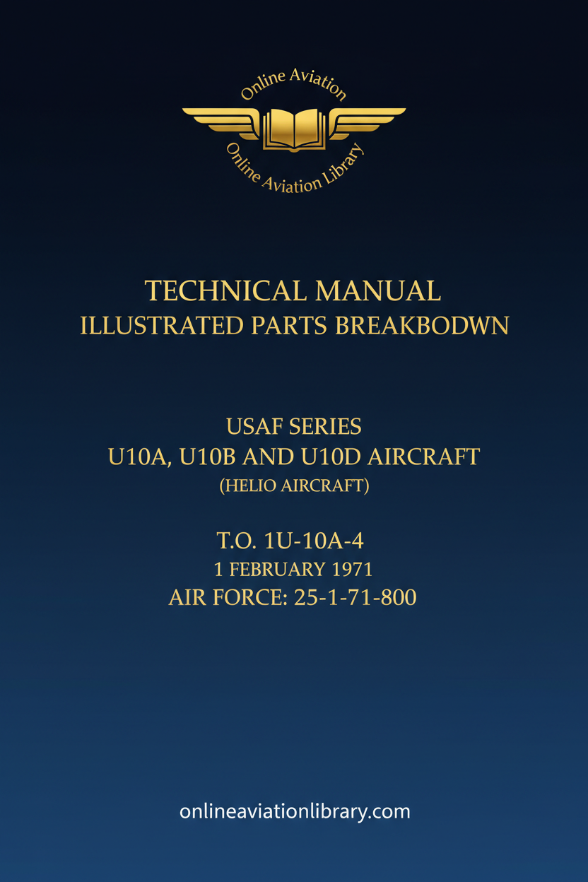 U10A, U10B and U10D Standard Cover Page