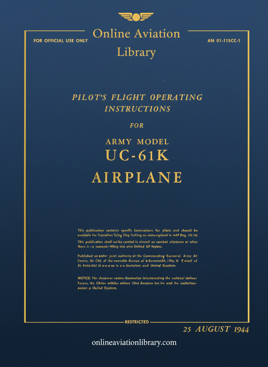 UC-61K Manual Cover Page
