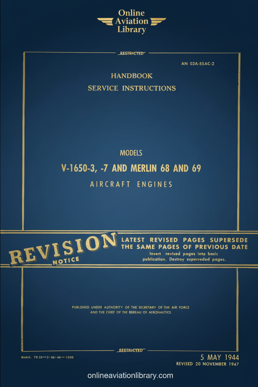 V-1650 and Merlin Engine Handbook Cover Page