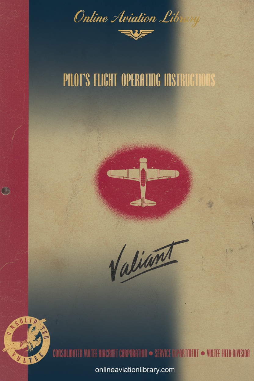 Valiant Flight Operating Instructions Cover Page