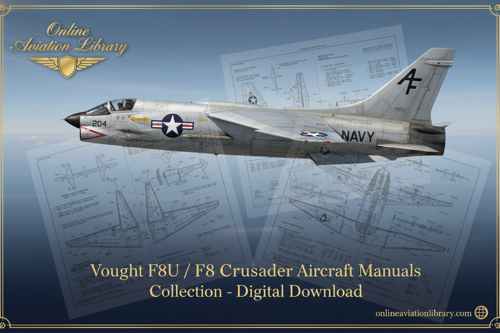 Vought F8U / F8 Crusader Aircraft Manuals Banner
