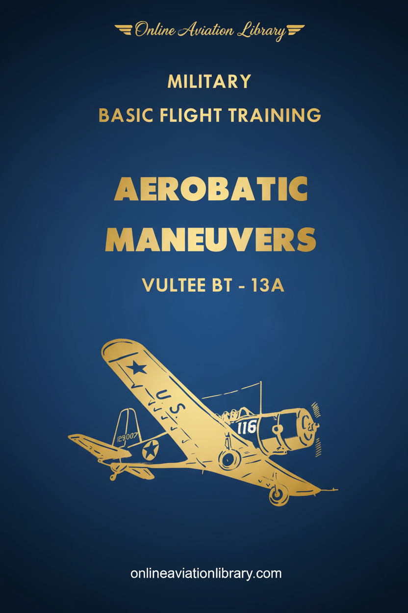 Vultee BT-13A Manual Cover Page