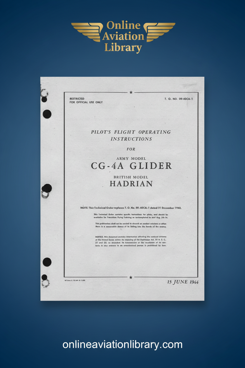 WACO CG-4A Hadrian Standard Cover Page
