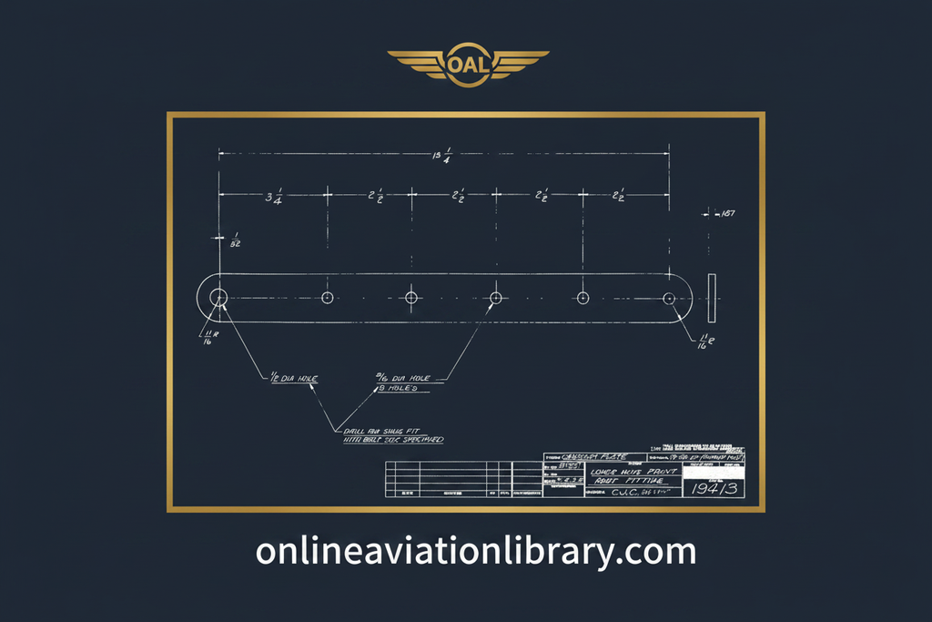WACO Drawing #19413 — Wing Truss · Standard Blueprint Sample 2