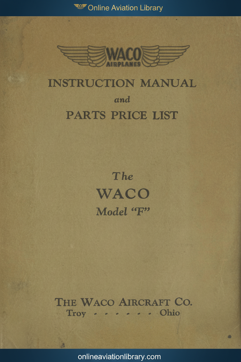 WACO F Series Standard Cover