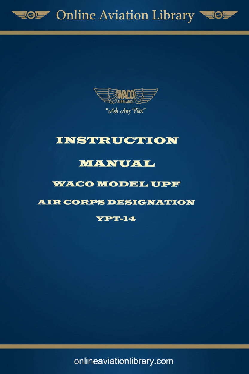 WACO Model UPF YPT-14 Cover Page