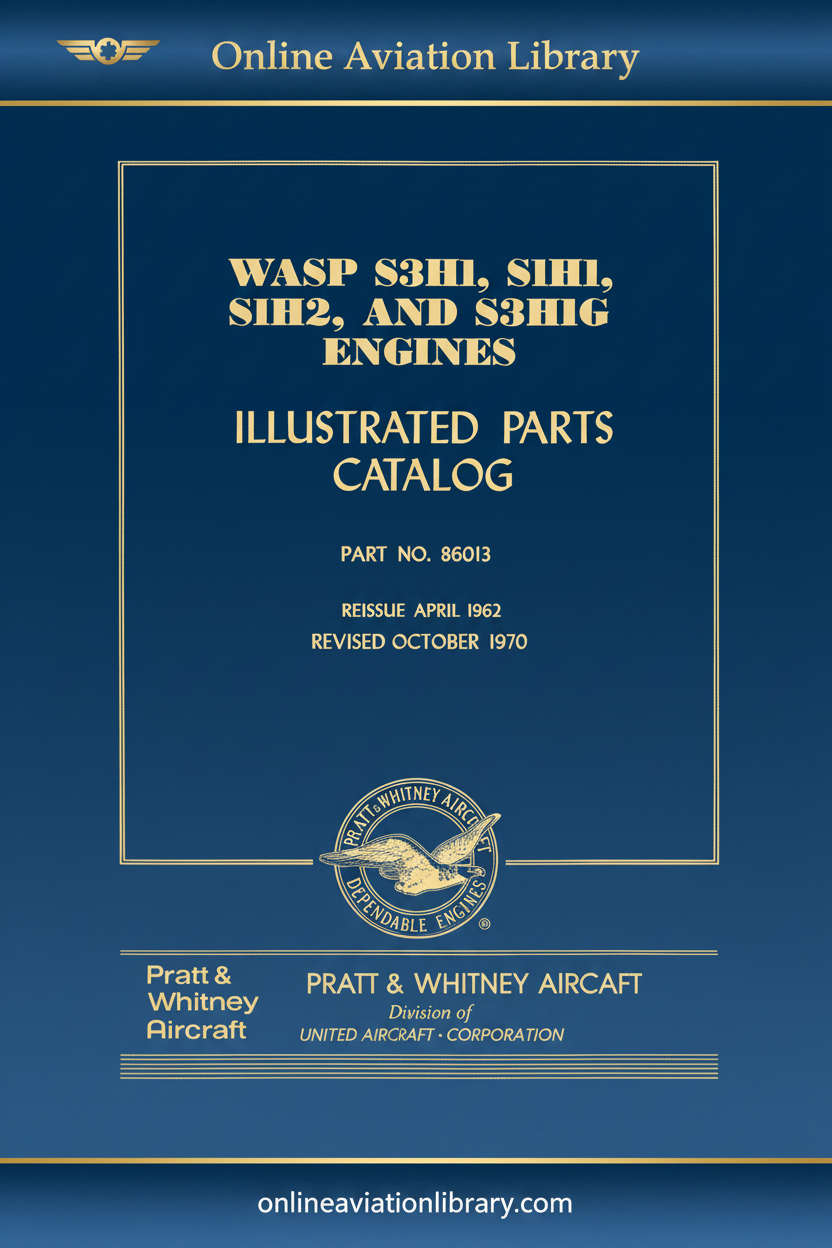Wasp S3H1 S1H1 S1H2 S3H1G Illustrated Parts Catalog
