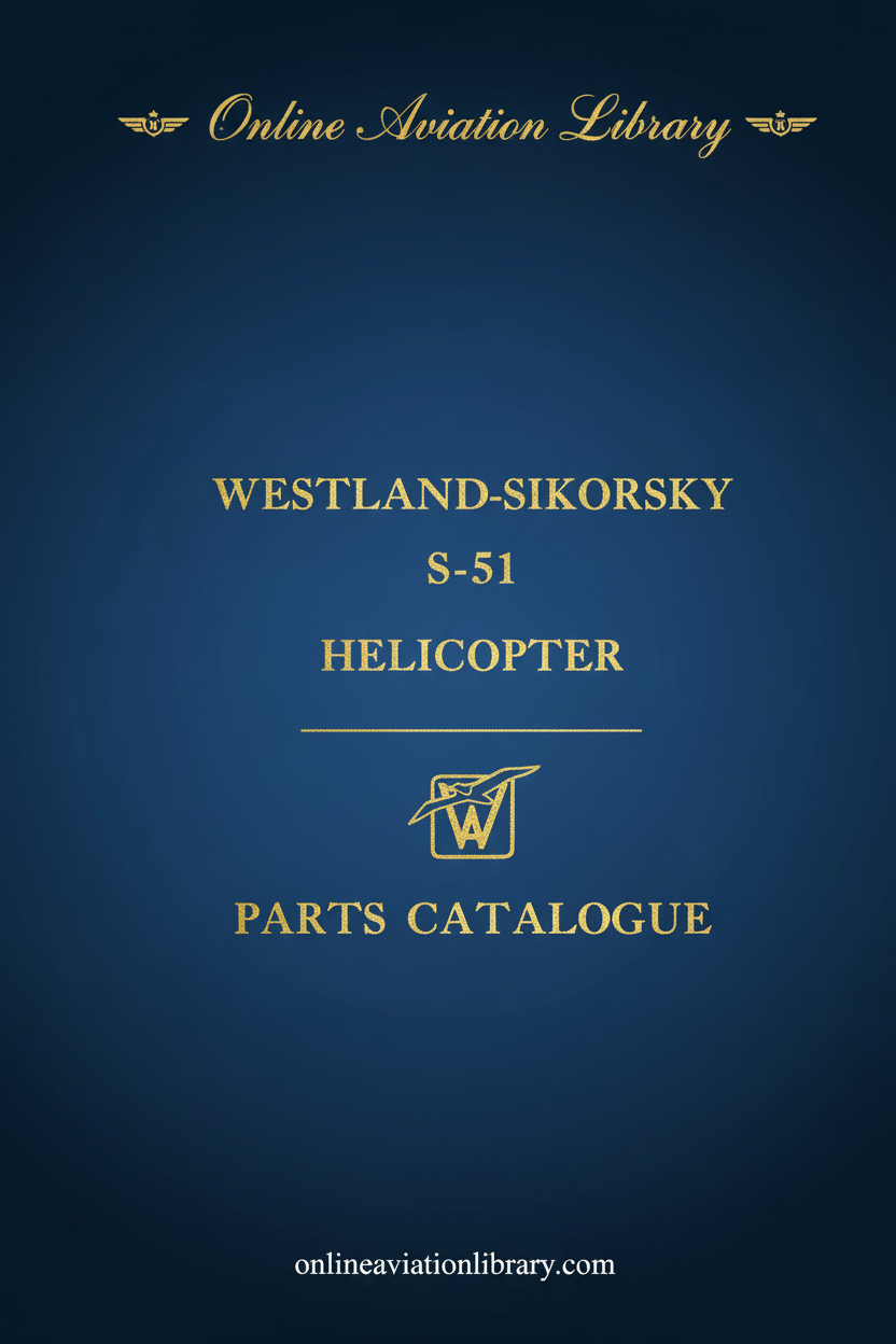 Westland-Sikorsky S-51 Parts Catalogue Cover