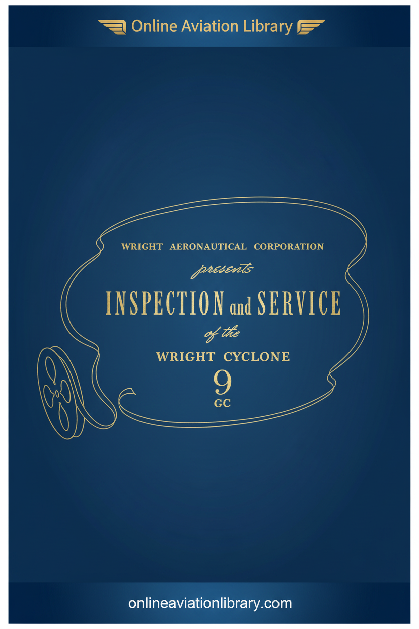 Wright Cyclone 9 GC Inspection and Service Manual Cover