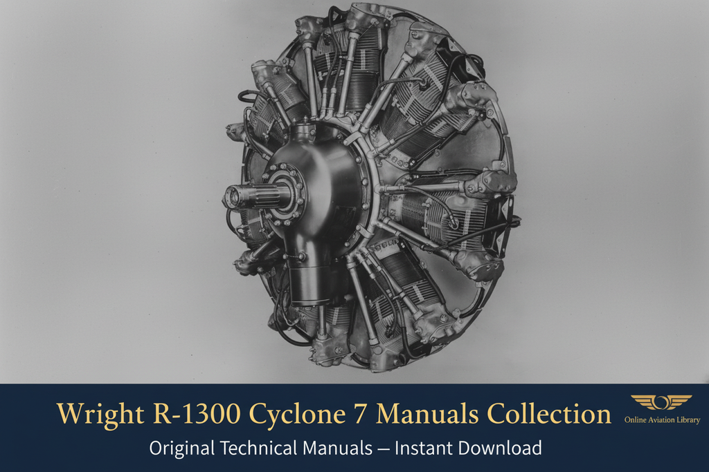 Wright R-1300 Cyclone 7 LB4 Banner 1 — Front View