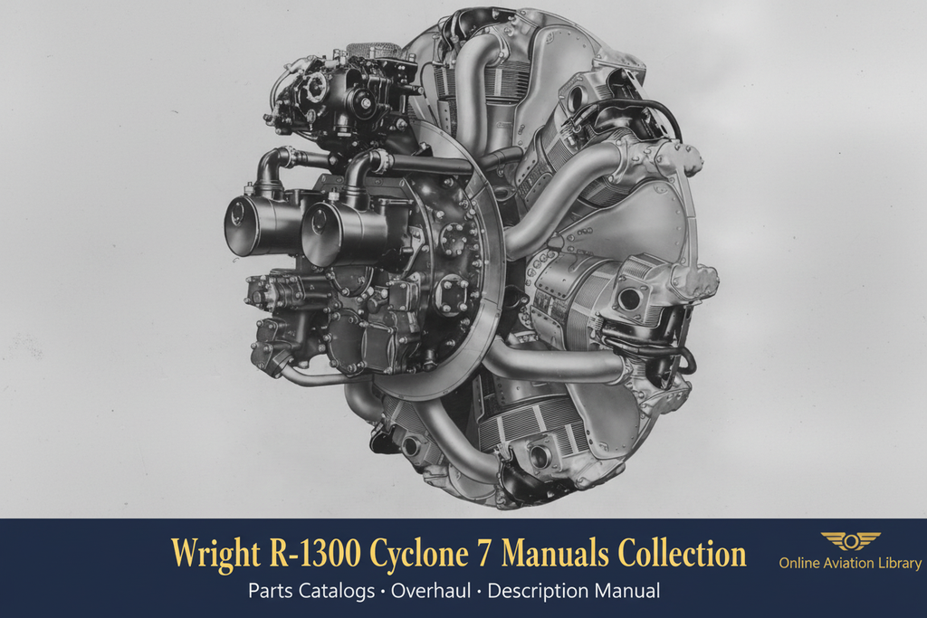 Wright R-1300 Cyclone 7 LB4 Banner 2 — Rear Accessory View