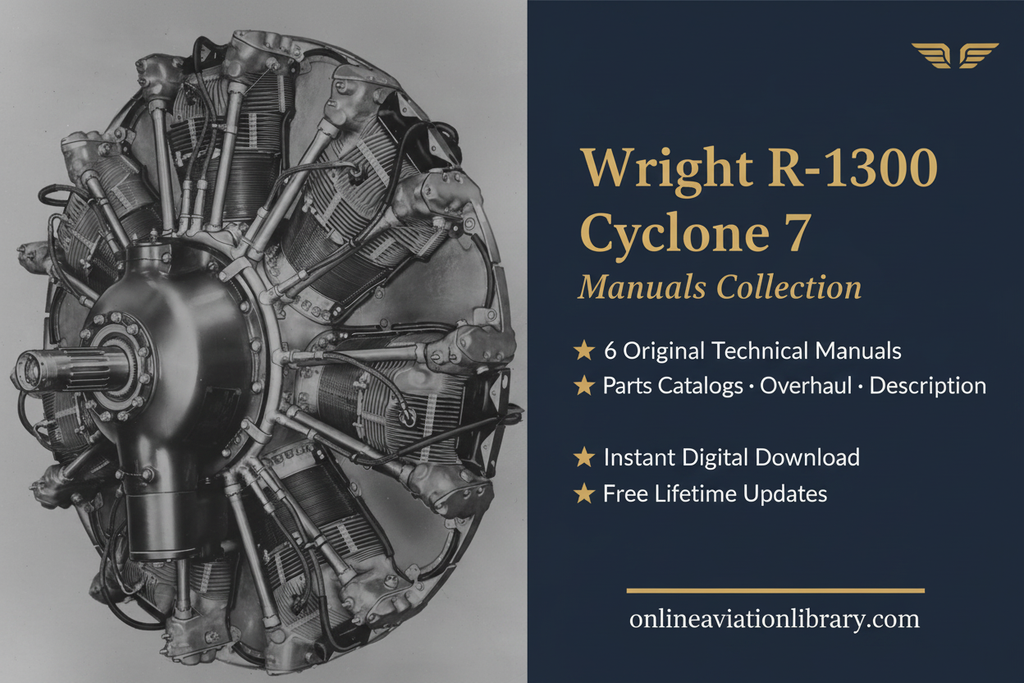 Wright R-1300 Cyclone 7 Promotional Banner