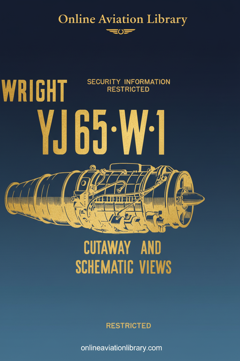 Wright YJ65-W-1 Cutaway and Schematic Views Cover Page