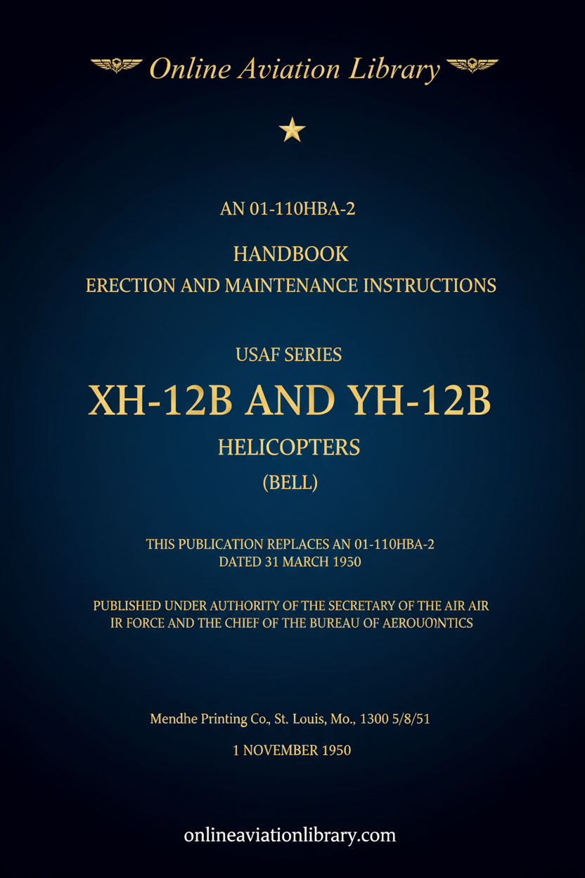 XH-12B and YH-12B Maintenance Manual Cover Page