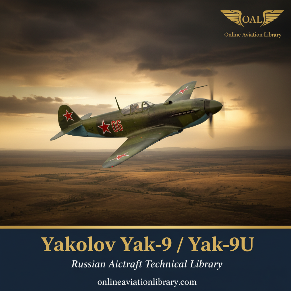 Yak-9 Old Style Square — Golden Sunset