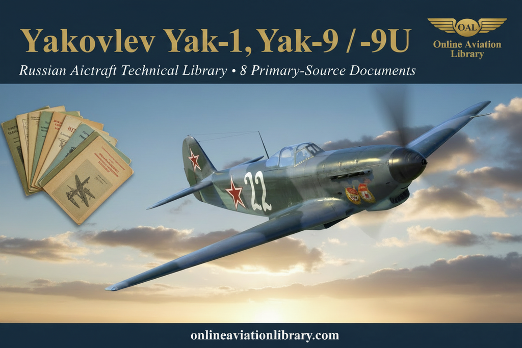 Yakovlev Yak-1, Yak-3, Yak-9 / -9U — LB4 Banner with Manuals