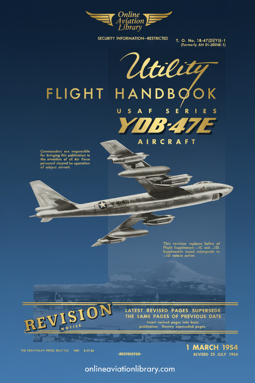 YDB-47E Utility Flight Handbook Cover Page